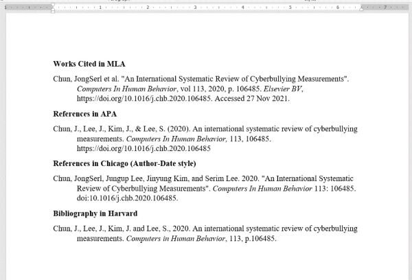 Research Paper Format Types Rules Templates